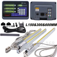 3Axis Linear Scale 6″ 12″ 24″ w/ DRO Display Digital Readout for CNC Milling, US