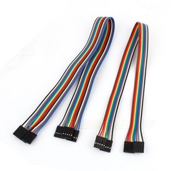 5Pcs Jumper Wire Cable Connector 40cm 2.54mm 5 Pin Female to Female F/F