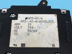 2 Heinemann AM3-A3-A Circuit Breaker, 15A, 250V, 50/60Hz, 181123