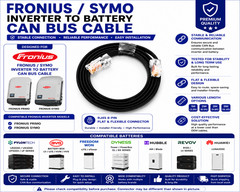 FRONIUS SYMO inverter to battery CAN bus cable for PYLONTECH BYD Freedom