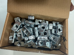 100pk Eaton B-Line N225WOZN Channel Lock Nut 1/2″-13 Steel No Spring Zinc Plated