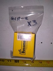 BUSS FUSES COOPER BUSSMAN GLR-2 FUSE 300VAC 10KA (LOT OF 3)