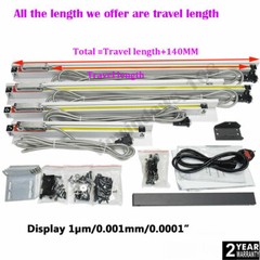 TOAUTO 1μm Linear Scale DRO 2/3 Axis Digital Readout Glass Encoder Lathe Mill,US