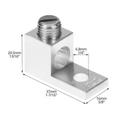 25 Pcs Aluminum Mechanical Lugs 14-2/0 AWG Strength Electrical Terminals Set Kit