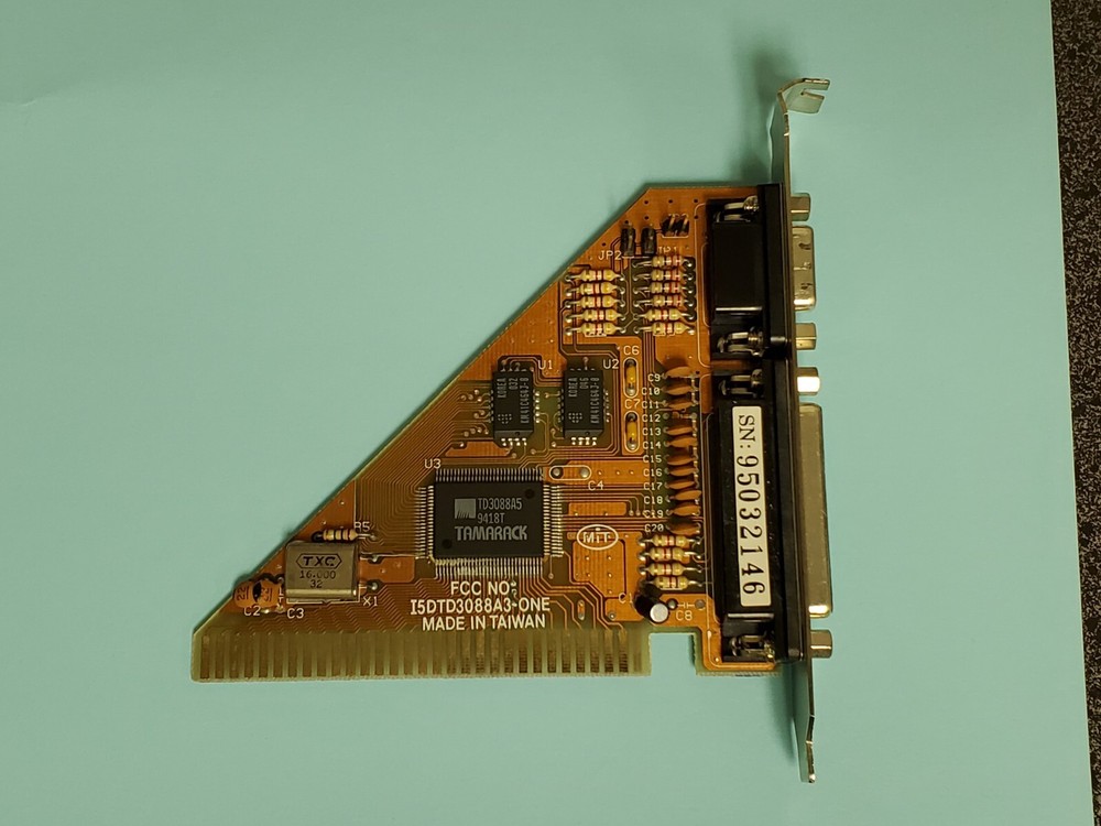 MIT TAMARACK TD3088A3 MGP HERCULES 8 BIT SHORT VIDEO CARD CNC TESTED [2146]BX