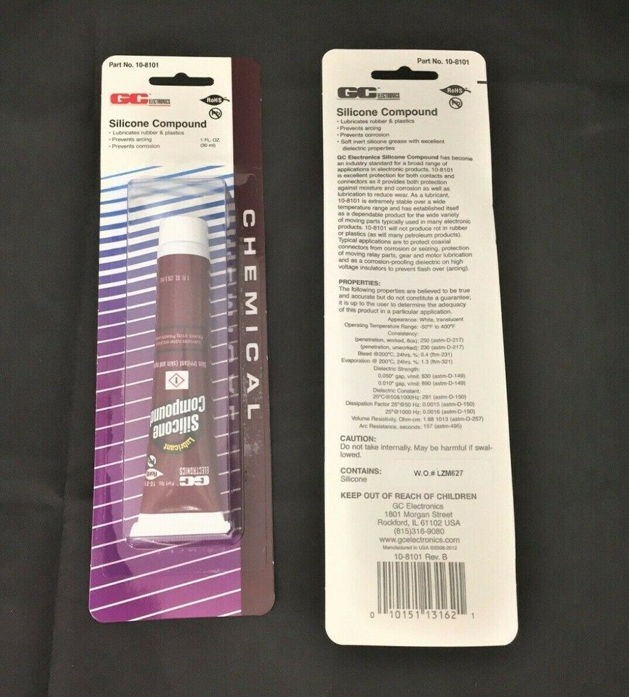 1x GC Electronics – 10-8101 Silicone Dielectric Compound – 1 Fl. Oz. Tube New!