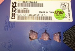 QTY (100) BSS123W-7-F DIODES INC SOT-323 SMD N-CHANNEL MOSFET 100V 170mA ROHS