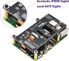Pcie M.2 HAT+ for Raspberry Pi 5, Nvme SSD PIP Pcie Peripheral Board with Extra