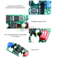 DC 12V 24V Fan Temperature Controller Module 4-Wire Speed Control Governor Board