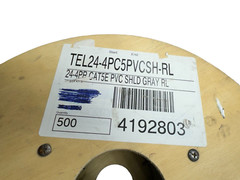 Priority TEL24-4PC5PVCSH-RL 24-4PR CAT5E PVC SHLD Gray RL 500′ Long Cable