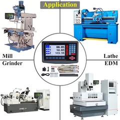 Precision 1μm Linear Scale DRO 2/3 Axis Digital Readout Glass Encoder Lathe Mill
