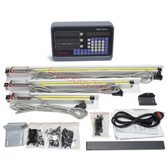 3Axis Digital Readout DRO Display 5µm Linear Scale 14”+18”+38”Kit CNC Milling