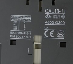 Powerware 9330 ABB A130 160A 600V 3Ph 3 Pole Contactor