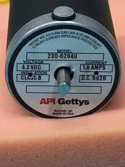 American API Gettys 23D-6204U Servo Motor, 148296