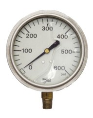 MARSHALLTOWN 89296 0-600PSI PRESSURE GAUGE 4″ DIA 1-1/4″ THICK 1/2″NPT