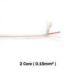 PTFE Cable Wire 2/3/4/6 Core High Temp Shielding Silver Plated Copper Wire Cable