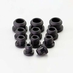 Silicone Rubber Plug Bungs Cable Wiring Protect Bushes Black 2.5mm~51mm