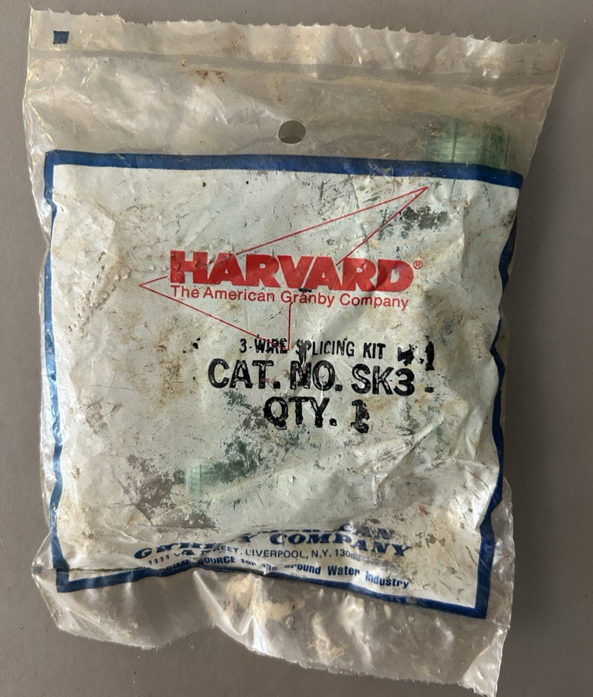 #785 Harvard New 3 Wire Splicing Kit package is messy but brand new