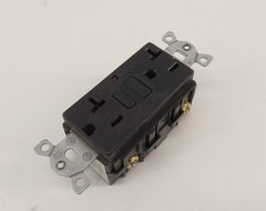 *Lot of 2* Hubbell GF20BKLA GFCI Receptacle 20A 2P