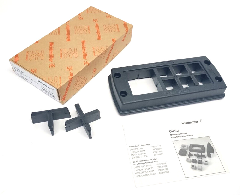 Weidmuller 2583720000 CABTITE FR 24/10 BK SET Cable Entry Frame Set 70mm x 153mm