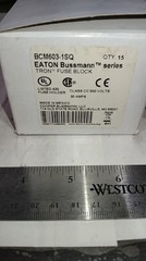 EATON BUSSMANN BCM603-1SQ FUSE HOLDER CLASS CC 600 VOLTS 30AMPS EACH
