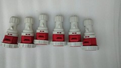 EN INDUSTRIAL FEMALE PLUG 3P+T 400VAC 6H IP 67 ASFI2142 16A 50-60Hz LOT OF 3