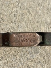 Vintage Mueller Electric Heavy Duty Jumper Cables Copper Clamps USA Made 22FT