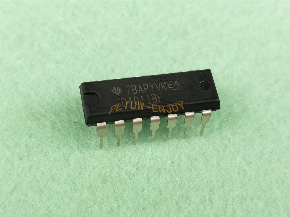 NEW 20pcs CD4011 4011 CD4011BE TI DIP-14 QUAD 2-INPUT NAND GATE IC
