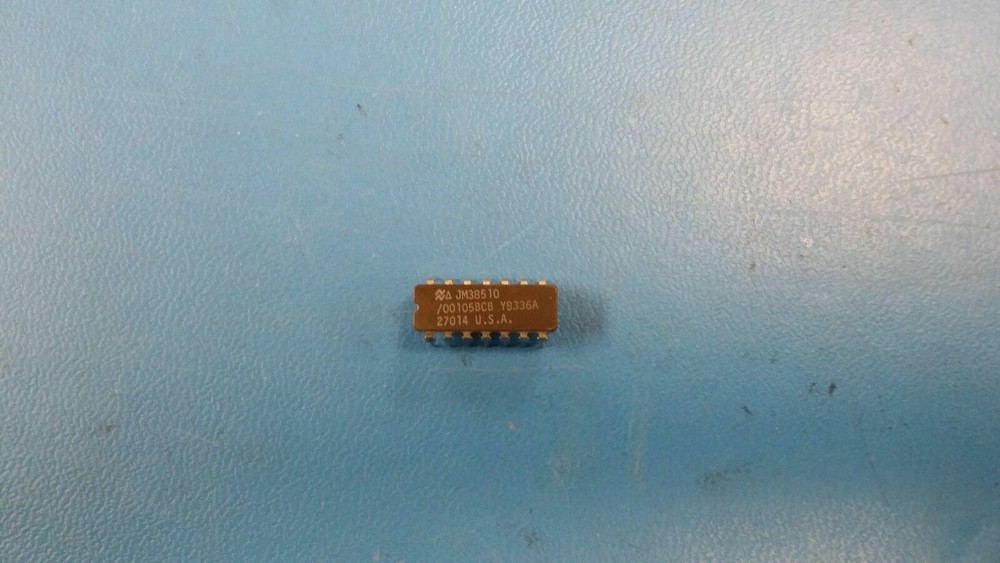 (2 PCS) JM38510/00105BCB TTL/H/L SERIES HEX 1-INPUT INVERT GATE CDIP14