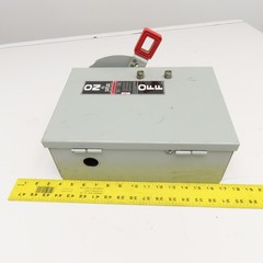 General Electric TH3361J 30A 600VAC 250VDC 3 Pole Fused Safety Disconnect Switch