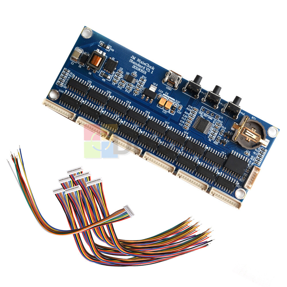 Universal Glow Tube Clock Module DIY Kit for IN14/ IN12 S30 PCBA RGB Nixie clock