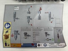 Siemens 3EK8 270-3GA4 Medium-Voltage Surge Arrester, 27 kV, HTV Silicone Housing