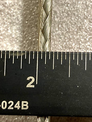 BRAIDED FLAT GROUND STRAP Approx 36 3/16″ x 1-1/4″ Tinned Copper 3/0