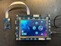 Working STM32N6570-DK Evaluation Board with Camera