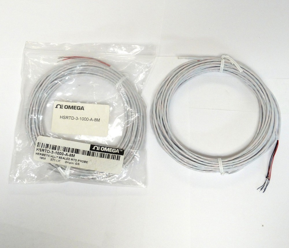 OMEGA Engineering HSRTD-3-1000-A-8M Hermetically Sealed RTD PROBE Wire 1906