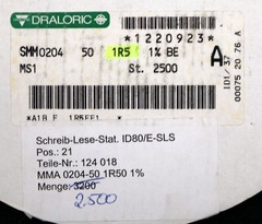 DRALORIC 1000x SMD Resistor 1.5Ω 124 018 MS1 1.5 Ohm Model SMM0204