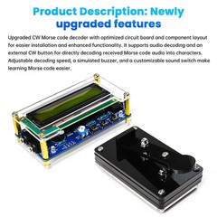 DIY CW Trainer Morse Code Decoder Keyer Interpreter DIY Electronic Component Kit