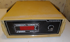 Lot of 2 Omega Thermocouple Thermometer MODEL 115KC + MODEL 115JC NICE W/CORDS