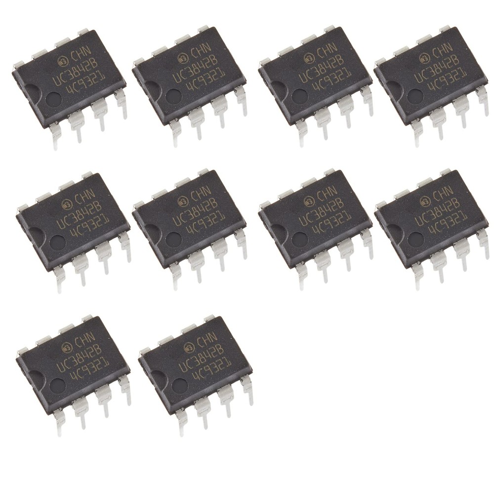 Bridgold 10pcs UC3842B UC3842 High Performance PWM Current Mode Controller