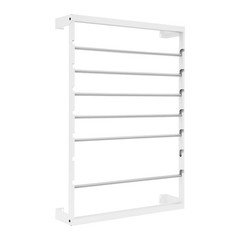 White Heavy Duty Cable Reel Holder and Dispenser With 6 Stainless Steel Rods