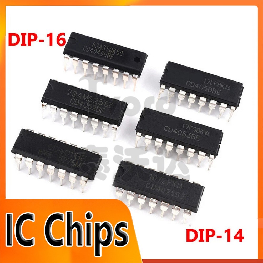 IC Chips DIP-14 DIP-16 Many Types CD4030 CD4047 CD4066 CD4068 CD4069 CD4070