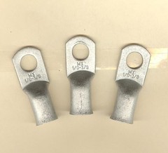 5 Big TIN PLATED Battery Copper Ring Lug Terminal Connector #1/0 Wire 3/8″ Stud
