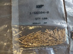 300Pcs New AMP 1-66504-0 HDP-20 Series Connector Gold Plated D-SUB Female Pin