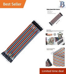 30cm Male-Male Jumpers: 40pcs Multicolored Dupont Wire Kit for DIY Electronics