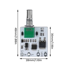 2/4/6Pcs LED Mini Dimmer Constant Voltage Module Stepless Knob Potentiometer DIY