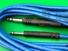 WESTEK ELECTRONICS – BANTAM TO 310 8′ ~ 3-Conductor ~ BLUE or RED ~ Used