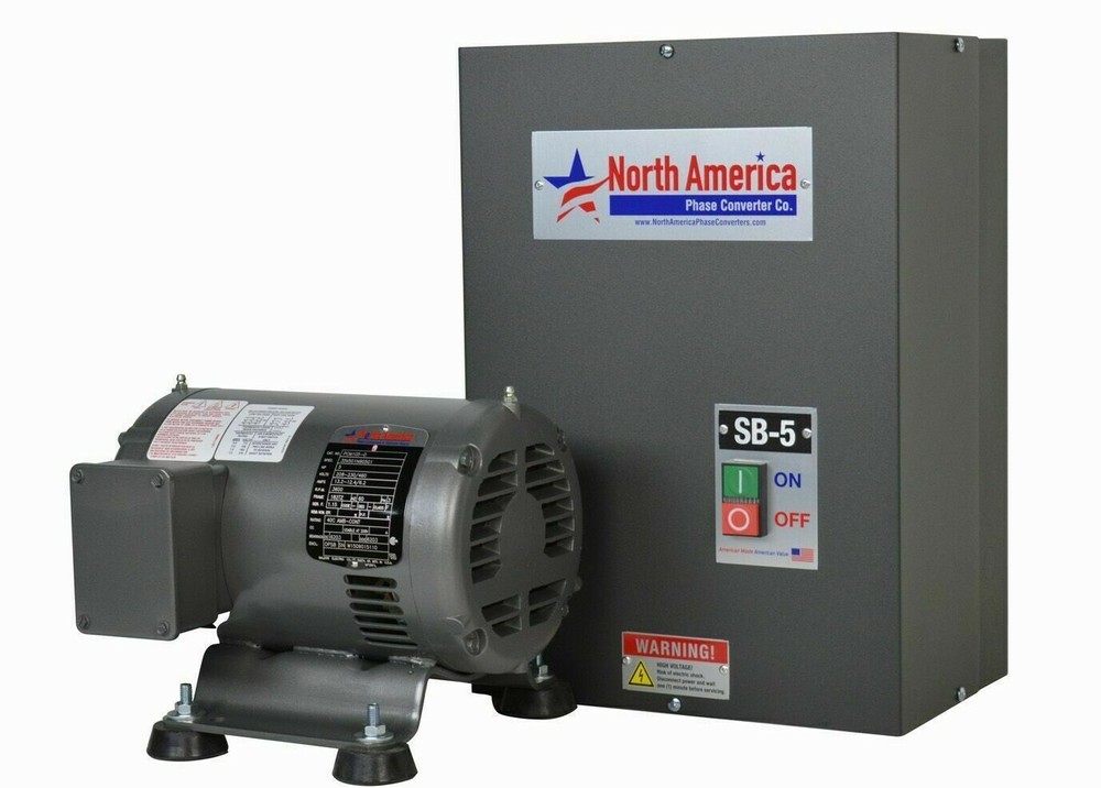 SB-5 Digital Rotary Phase Converter – Smart-Boost™ 5HP, USA Made