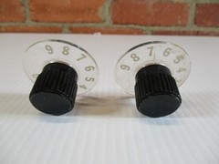 Indicator Knobs Pair 1-9 Scale Test Equipment Guitar Amplifier 2″ Wide