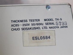 Chuo Seisakusho TH-9 TH9 Thickness Tester AC85-250V 50/60Hz w/ Rusts