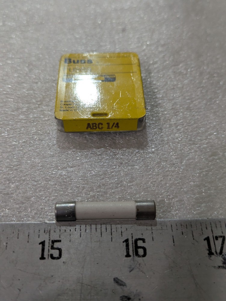 Bussmann ABC 1/4 Ceramic Fuse Pack of 5 Industrial Electrical OEM Hardware Part